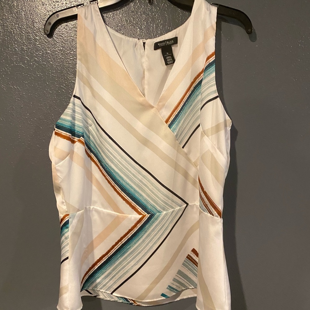 White House Black Market peplum top